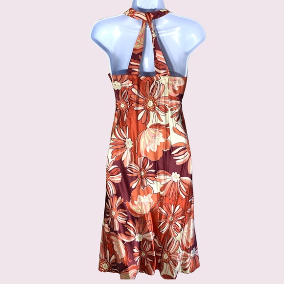 Ann Taylor LOFT Pink/Maroon Floral Bold Night Out - 0 - EUC - Picture 2 of 7